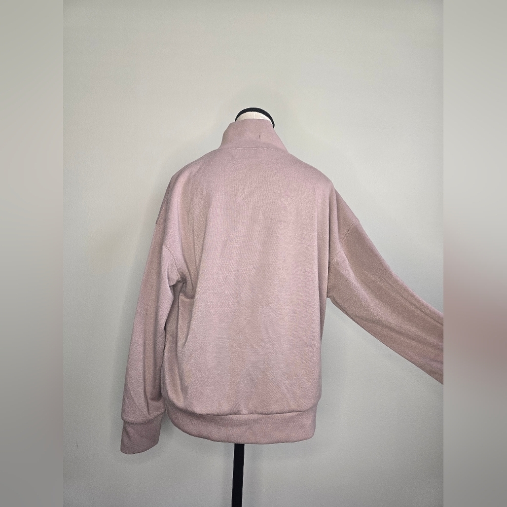 Pink High-Neck Sweatshirt - Picture 2 of 3